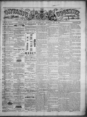 Ontario Observer (Port Perry), 14 Oct 1869