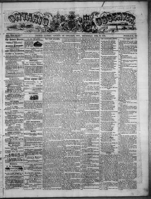 Ontario Observer (Port Perry), 10 Feb 1870