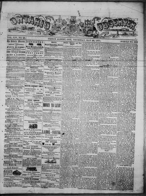 Ontario Observer (Port Perry), 25 May 1871