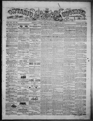 Ontario Observer (Port Perry), 15 Jun 1871