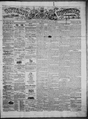 Ontario Observer (Port Perry), 19 Oct 1871