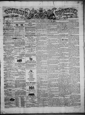 Ontario Observer (Port Perry), 26 Oct 1871