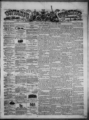 Ontario Observer (Port Perry), 23 Jan 1873