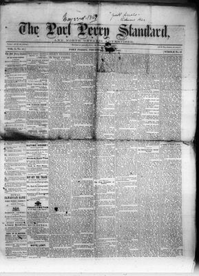 Port Perry Standard, 23 May 1867