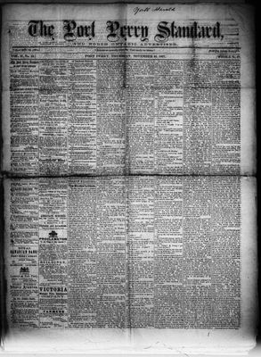 Port Perry Standard, 21 Nov 1867