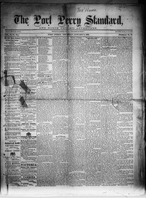 Port Perry Standard, 2 Jan 1868