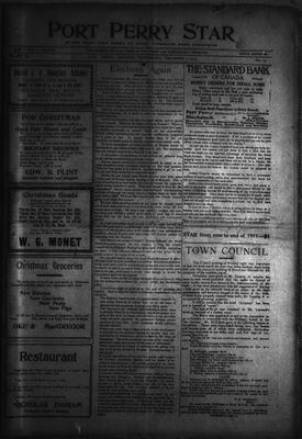 Port Perry Star, 7 Dec 1910