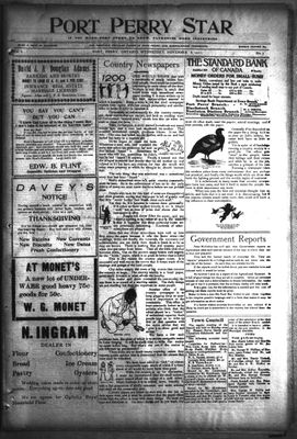 Port Perry Star, 8 Nov 1911