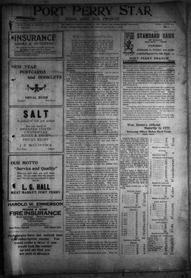 Port Perry Star, 3 Jan 1918