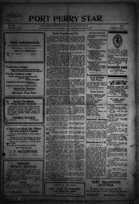 Port Perry Star, 13 Jan 1921