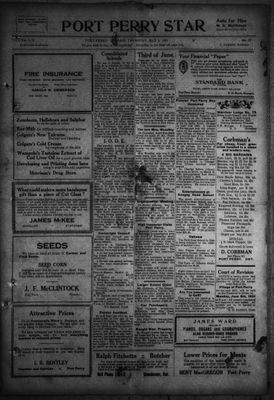 Port Perry Star, 5 May 1921