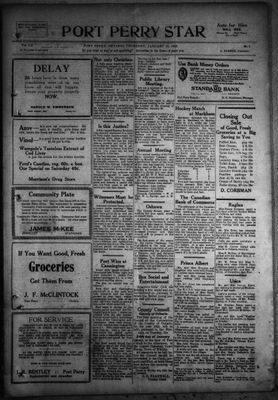 Port Perry Star, 19 Jan 1922