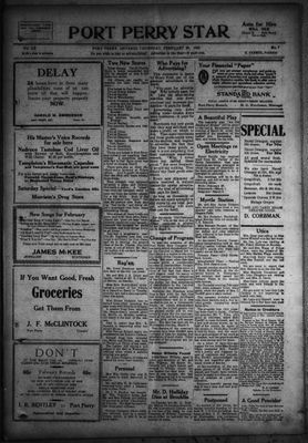 Port Perry Star, 23 Feb 1922