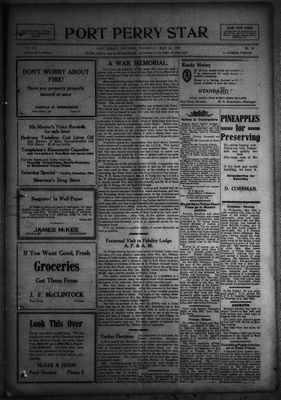 Port Perry Star, 18 May 1922