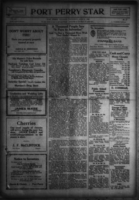 Port Perry Star, 6 Jul 1922