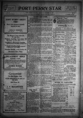 Port Perry Star, 12 Oct 1922