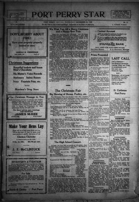 Port Perry Star, 21 Dec 1922