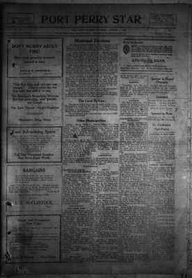 Port Perry Star, 4 Jan 1923