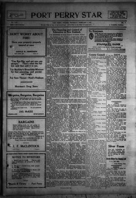 Port Perry Star, 1 Feb 1923