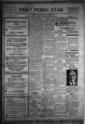 Port Perry Star, 8 Mar 1923