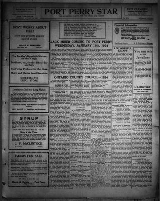 Port Perry Star, 10 Jan 1924