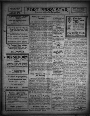 Port Perry Star, 28 May 1925