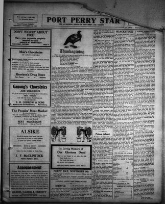 Port Perry Star, 7 Nov 1929