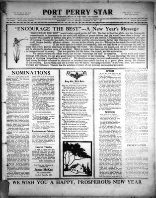 Port Perry Star, 1 Jan 1931