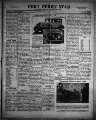 Port Perry Star, 17 Dec 1931