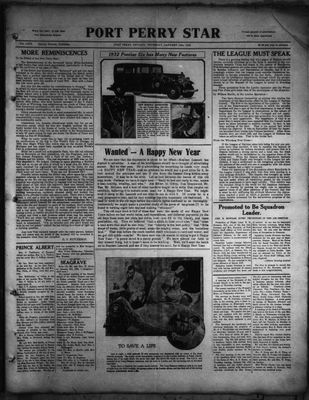 Port Perry Star, 14 Jan 1932