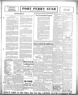 Port Perry Star (1907-), 18 Jul 1946