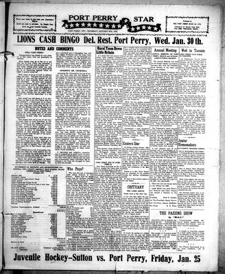 Port Perry Star (1907-), 24 Jan 1952