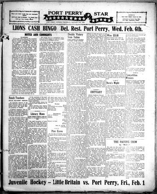 Port Perry Star (1907-), 31 Jan 1952