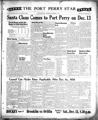 Port Perry Star (1907-), 11 Dec 1958