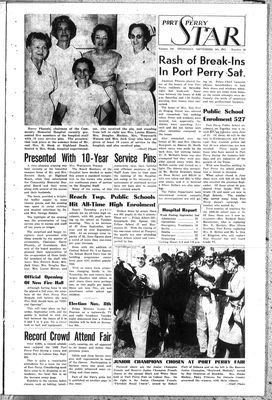 Port Perry Star (1907-), 9 Sep 1965