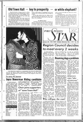 Port Perry Star, 1 May 1974