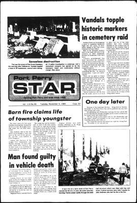 Port Perry Star, 5 Nov 1985