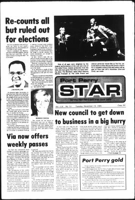 Port Perry Star, 19 Nov 1985