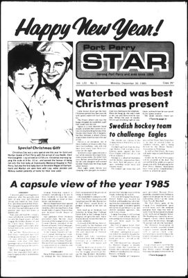 Port Perry Star, 30 Dec 1985