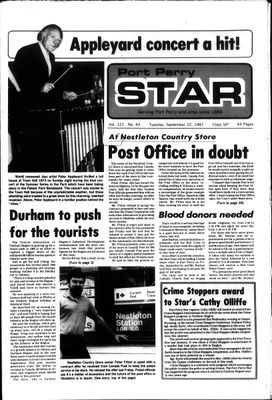 Port Perry Star, 22 Sep 1987