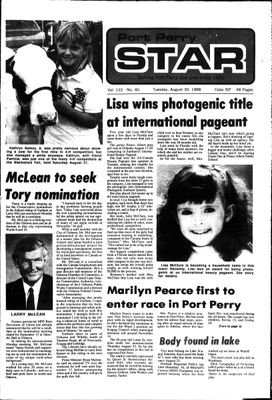 Port Perry Star, 30 Aug 1988