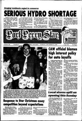 Port Perry Star, 19 Dec 1989