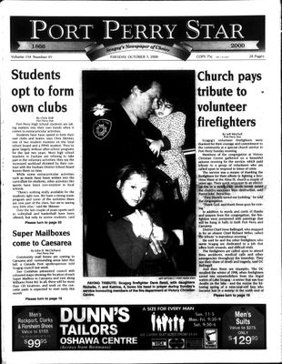 Port Perry Star, 3 Oct 2000