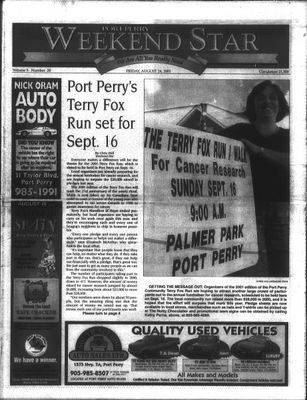 Port Perry Weekend Star, 24 Aug 2001