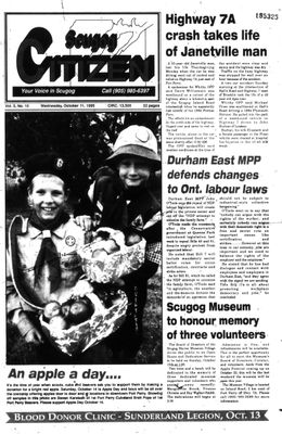 Scugog Citizen (1991), 11 Oct 1995