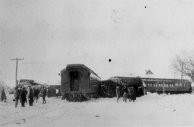 Déraillement d'un train.