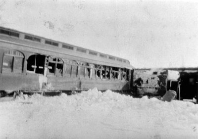 Déraillement d'un train.