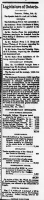 Ontario Scrapbook Hansard, 21 Feb 1868