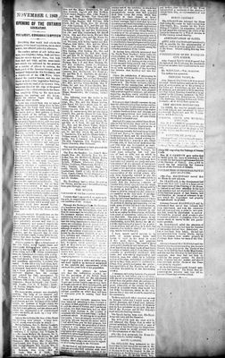 Ontario Scrapbook Hansard, 4 Nov 1869