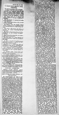 Ontario Scrapbook Hansard, 10 Jan 1873